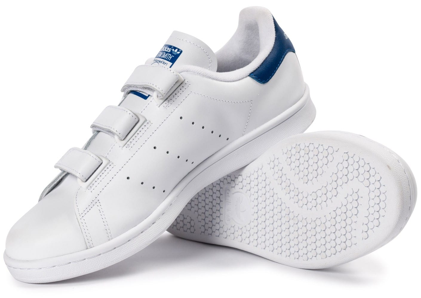 stan smith a scratch bleu